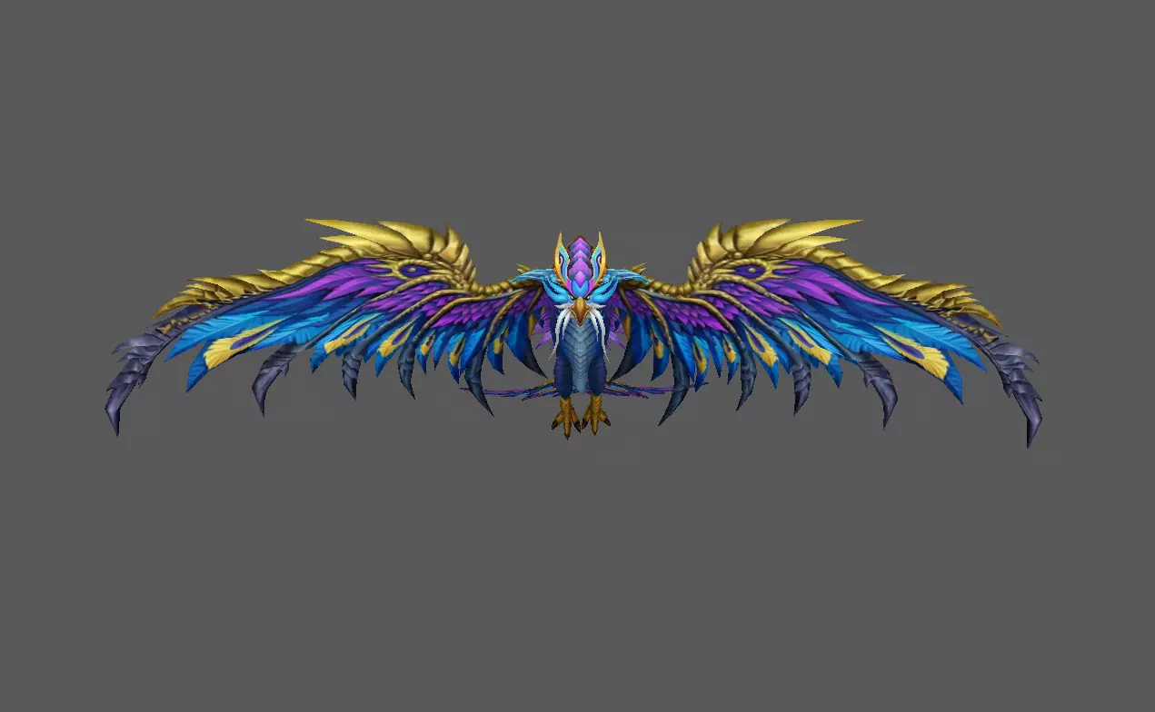 Mount - Flying Type 13 Low-poly 3D model_2