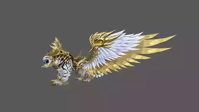 Mount - Flying Type 12 Low-poly 3D model