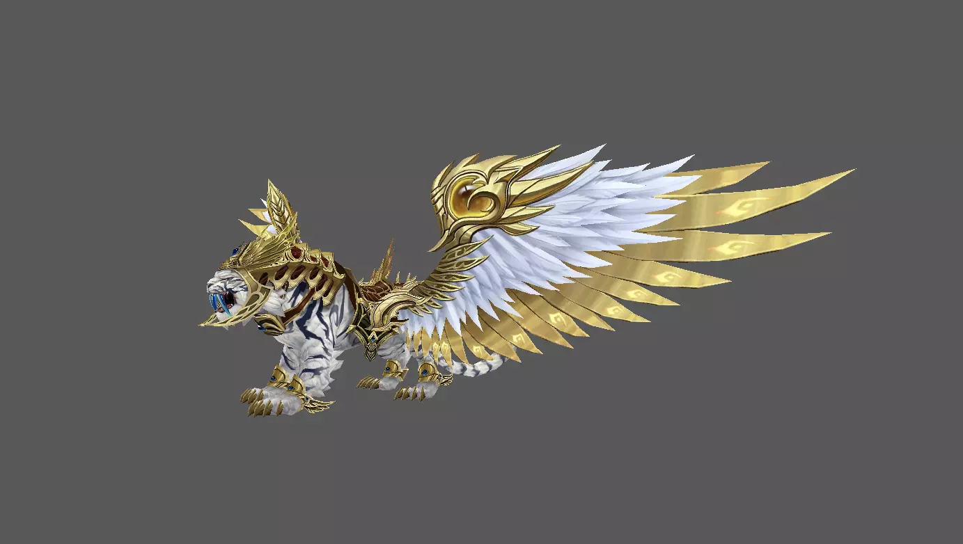 Mount - Flying Type 12 Low-poly 3D model_0