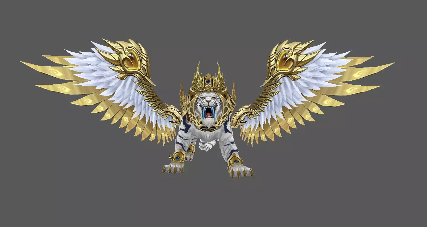 Mount - Flying Type 12 Low-poly 3D model_2