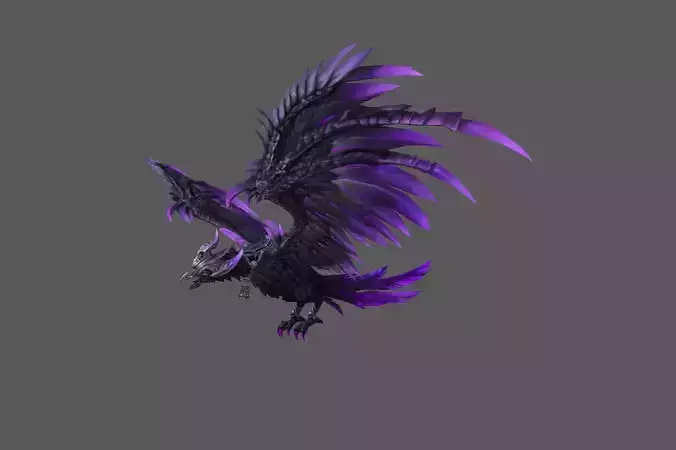 Mount - Flying Type 09 Low-poly 3D model