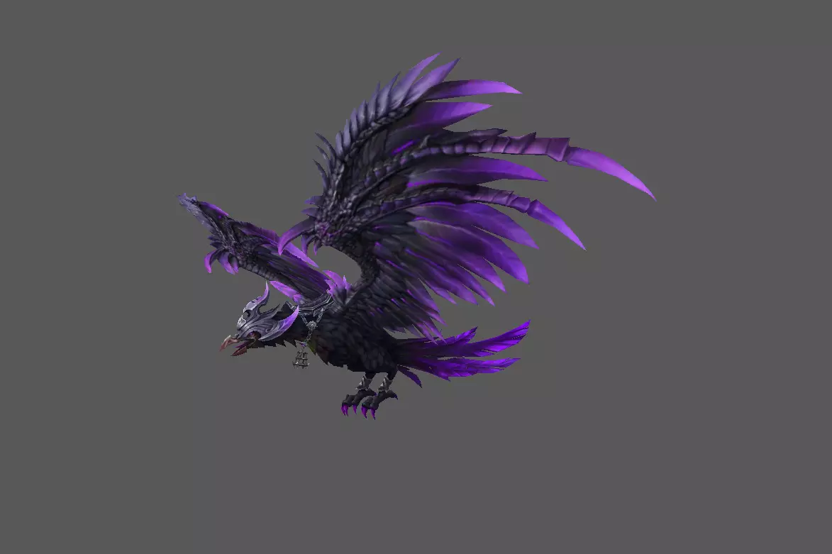 Mount - Flying Type 09 Low-poly 3D model_0