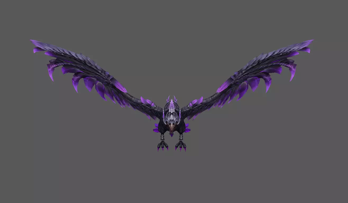 Mount - Flying Type 09 Low-poly 3D model_2