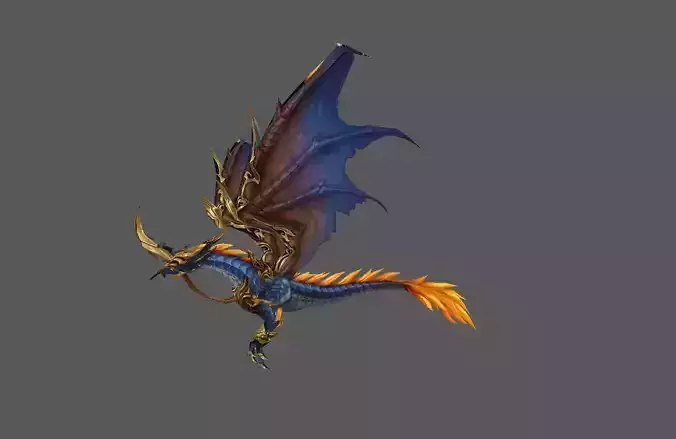 Mount - Flying Type 03 Low-poly 3D model