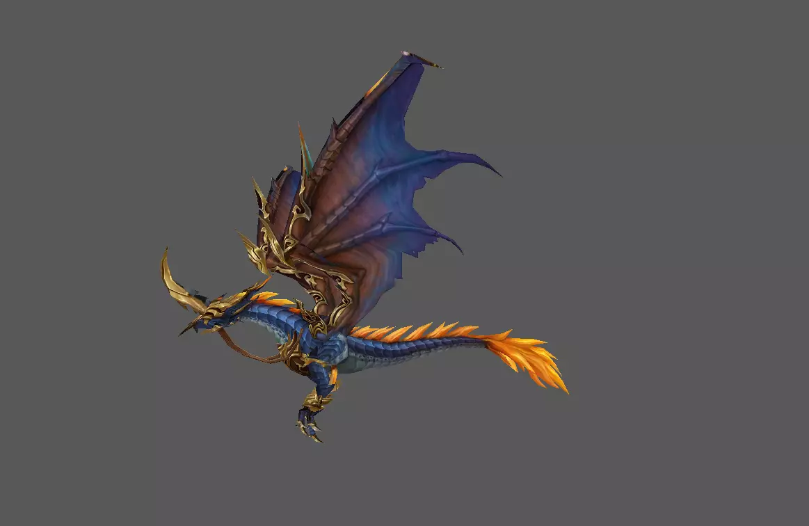 Mount - Flying Type 03 Low-poly 3D model_0