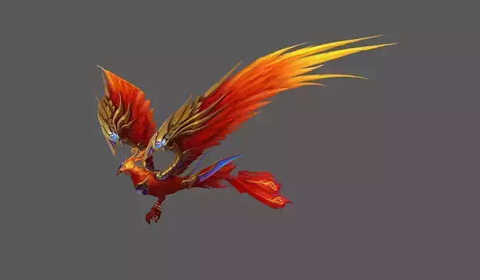 Mount - Flying Type 02 Low-poly 3D model