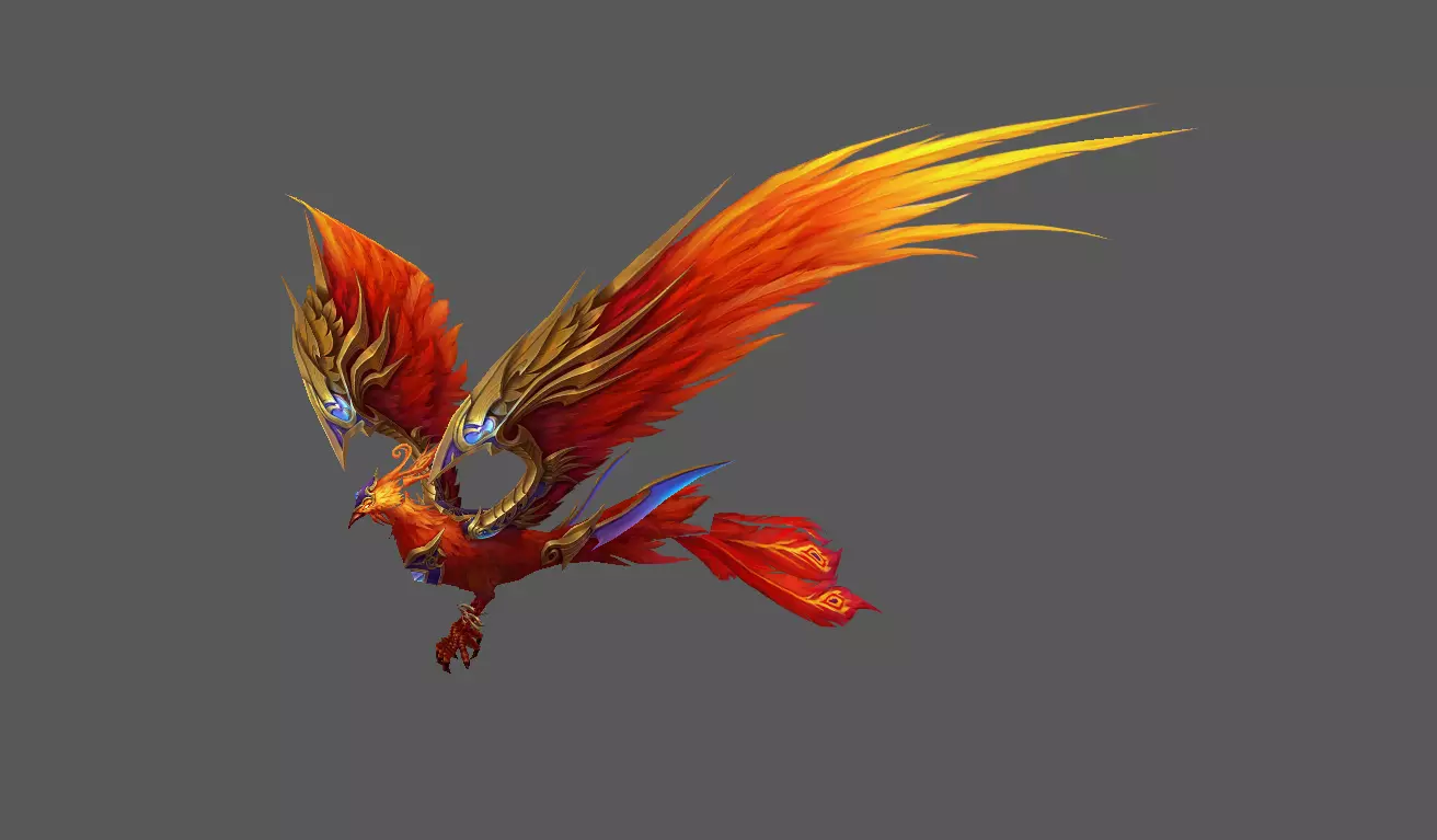 Mount - Flying Type 02 Low-poly 3D model_0