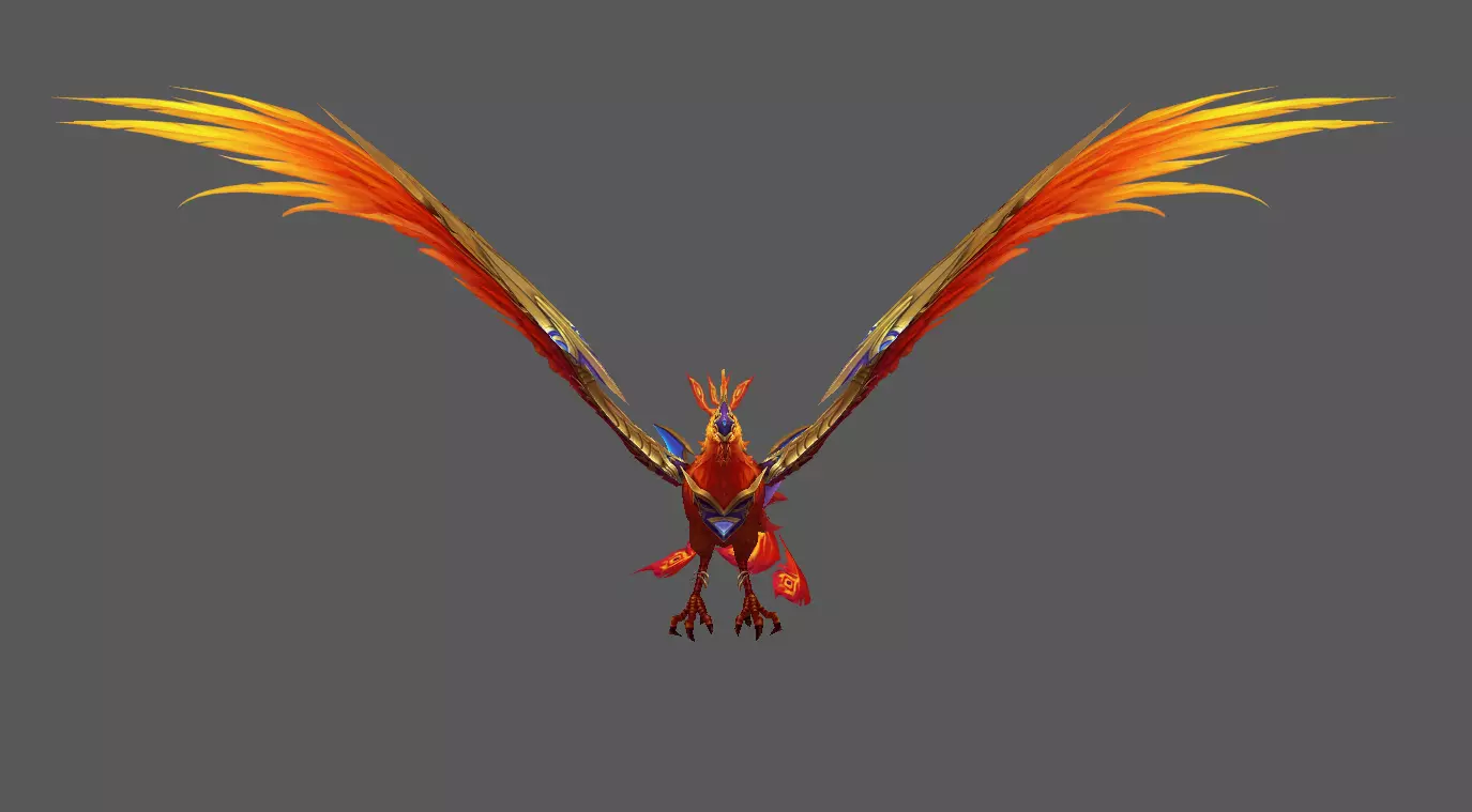 Mount - Flying Type 02 Low-poly 3D model_2