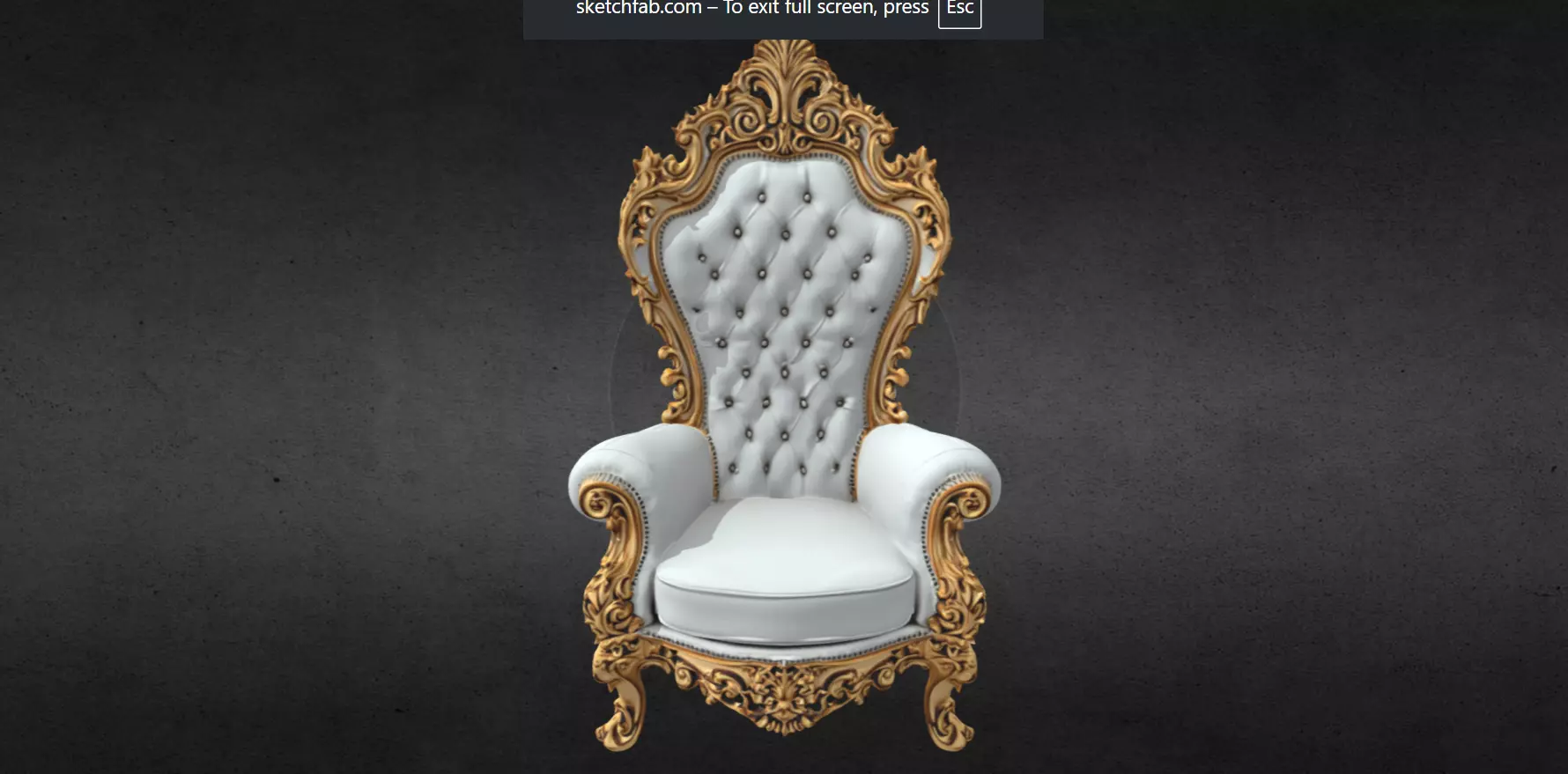 throne  3D model_0