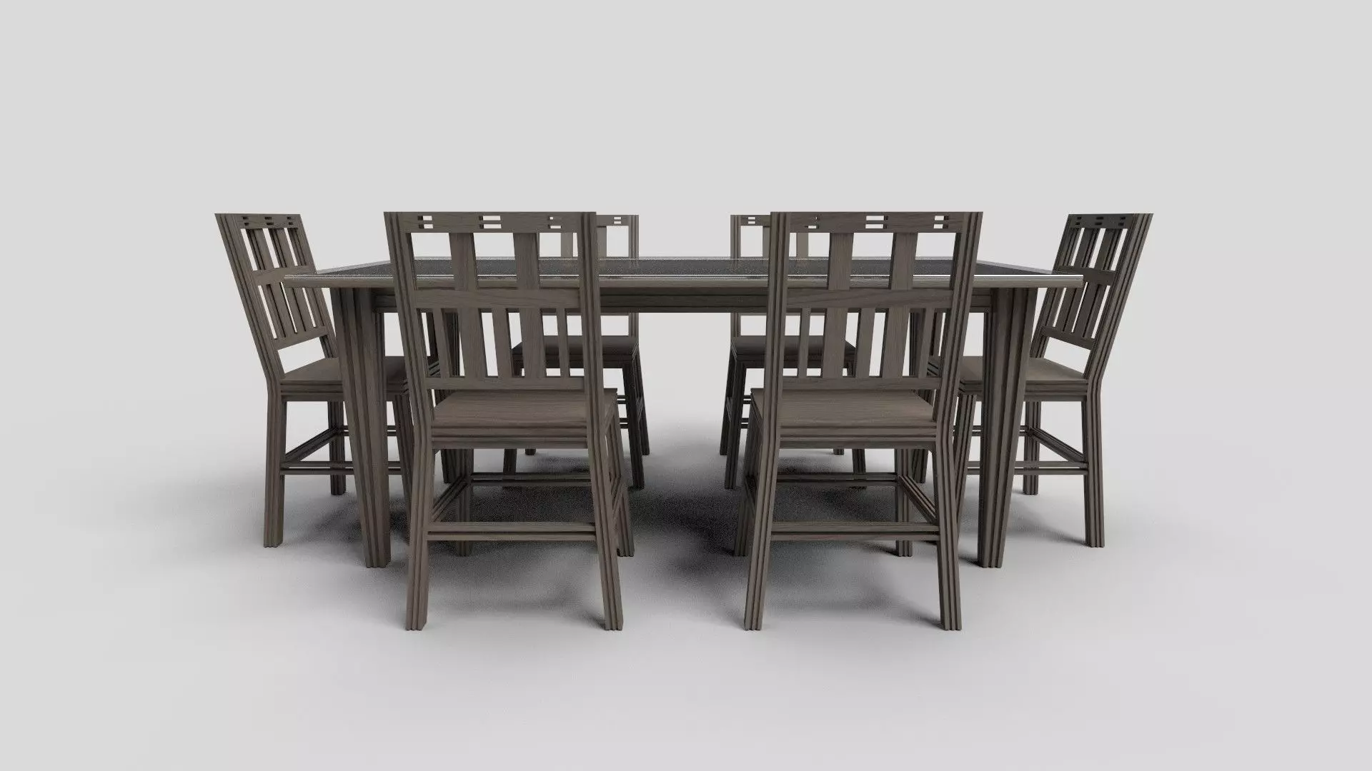 Dining set CG7 3D model_1