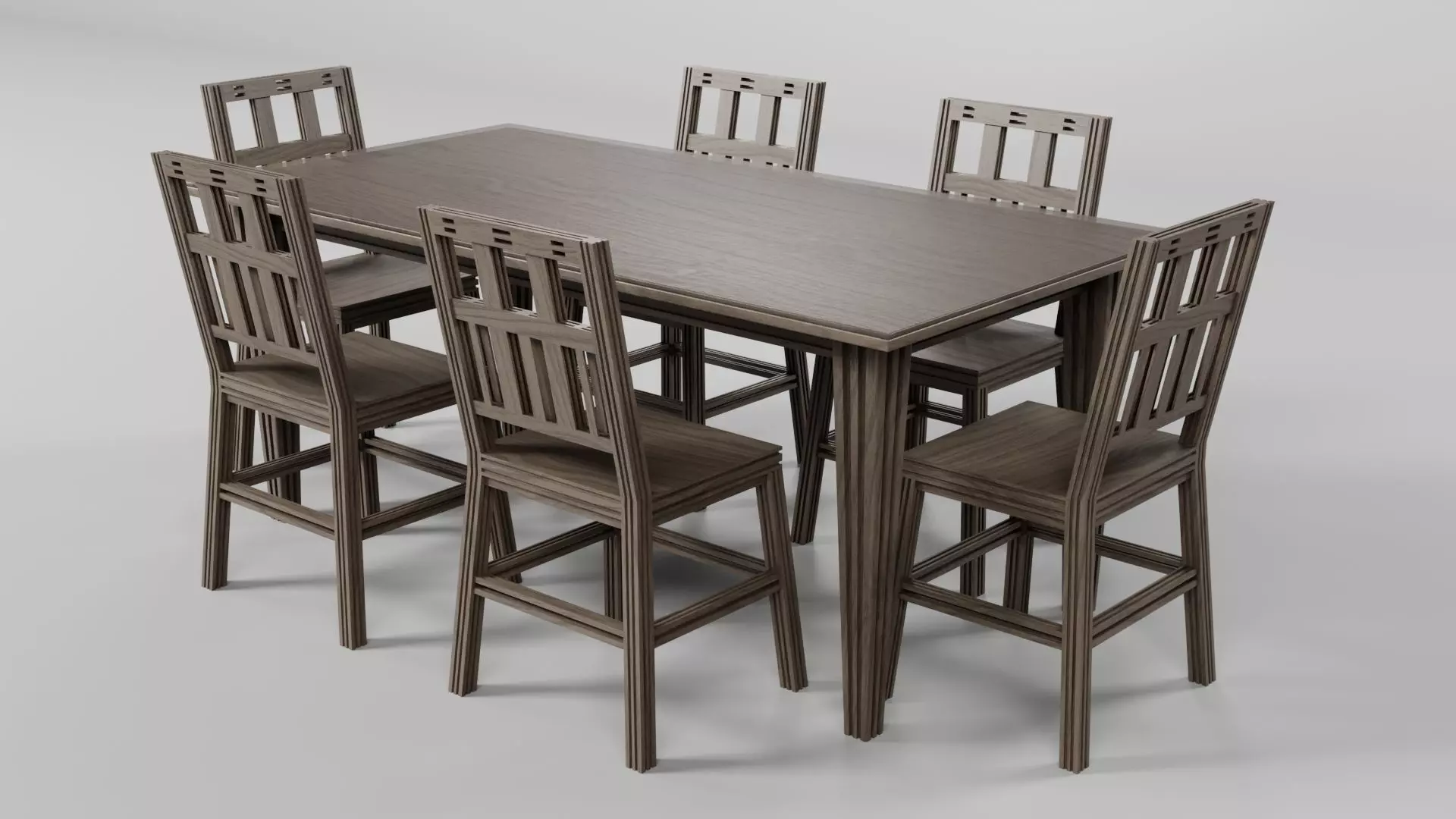 Dining set CG7 3D model_3