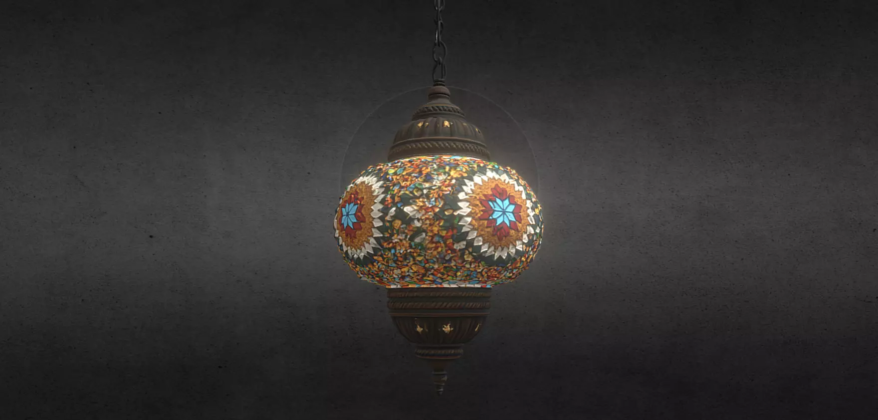 ornate lamps  3D model_2