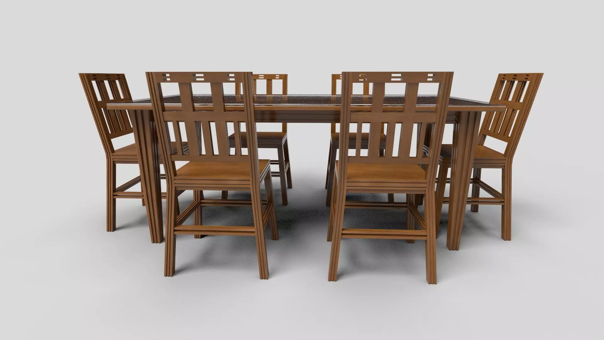Dining set CG9 3D model_1
