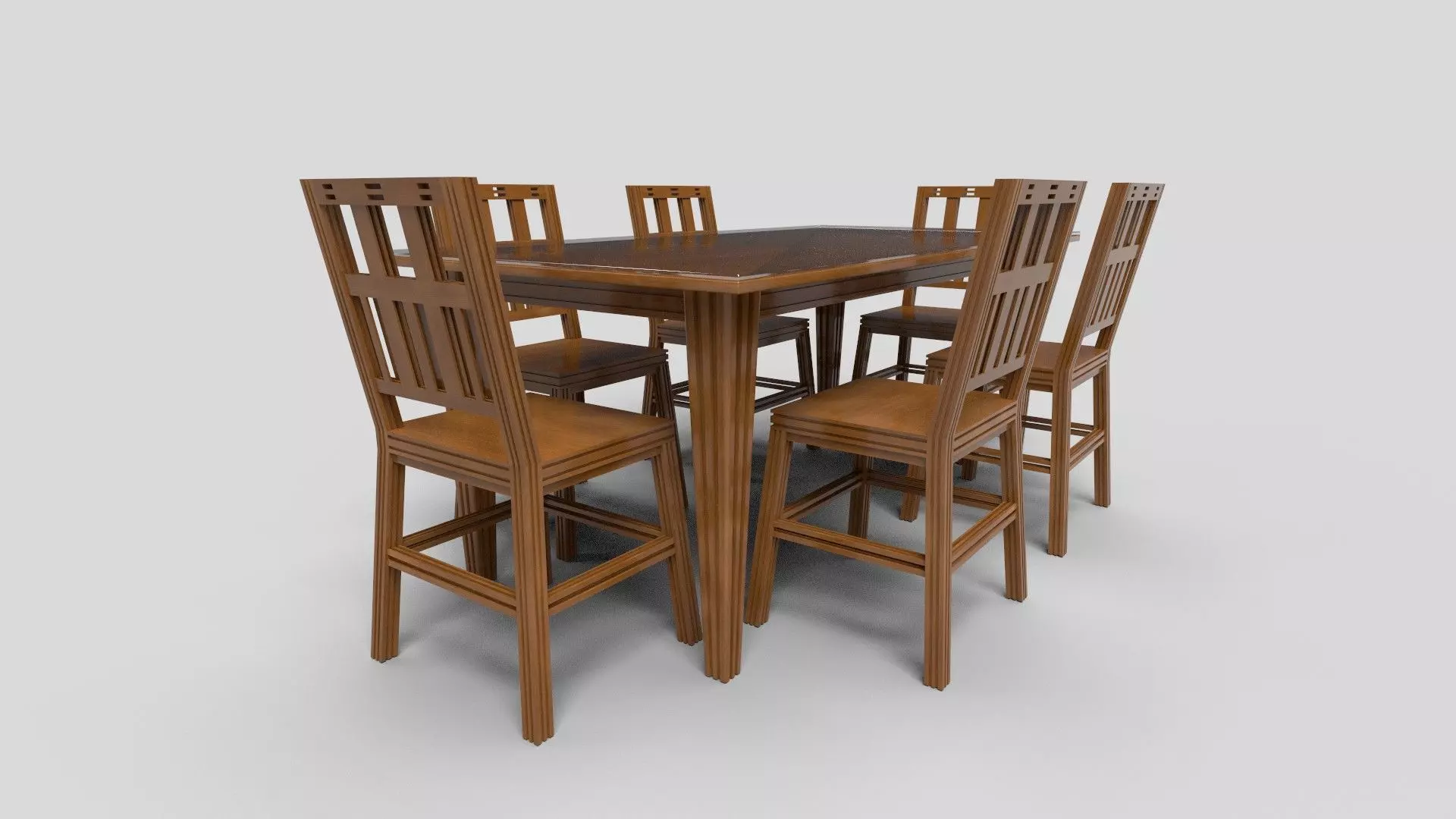 Dining set CG9 3D model_0