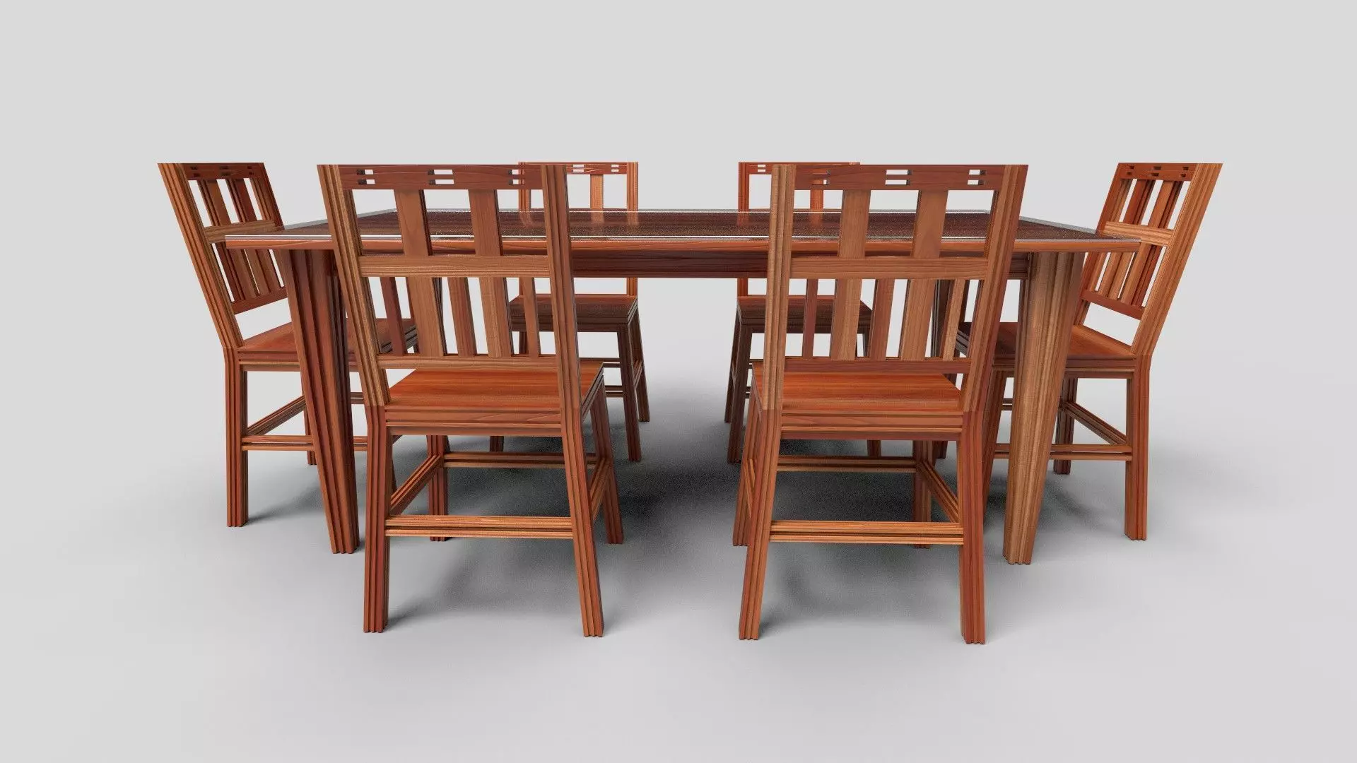 Dining set CG10 3D model_1