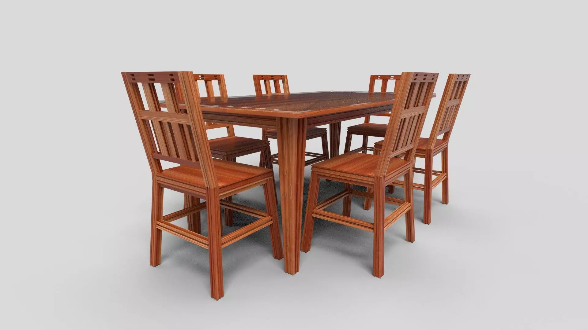 Dining set CG10 3D model_0