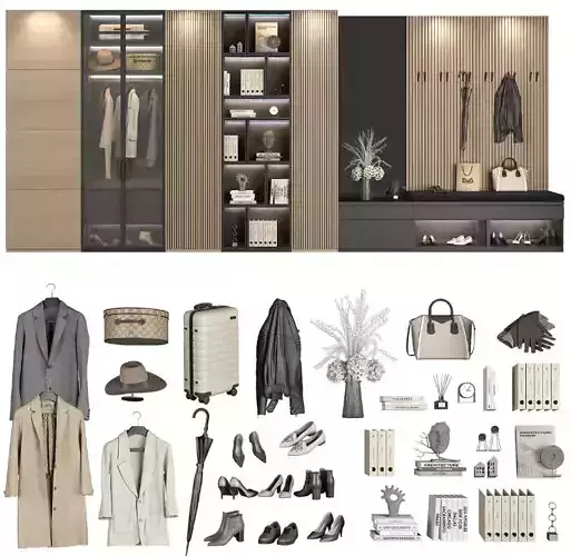 Entryway furniture 99 part 1 3D model