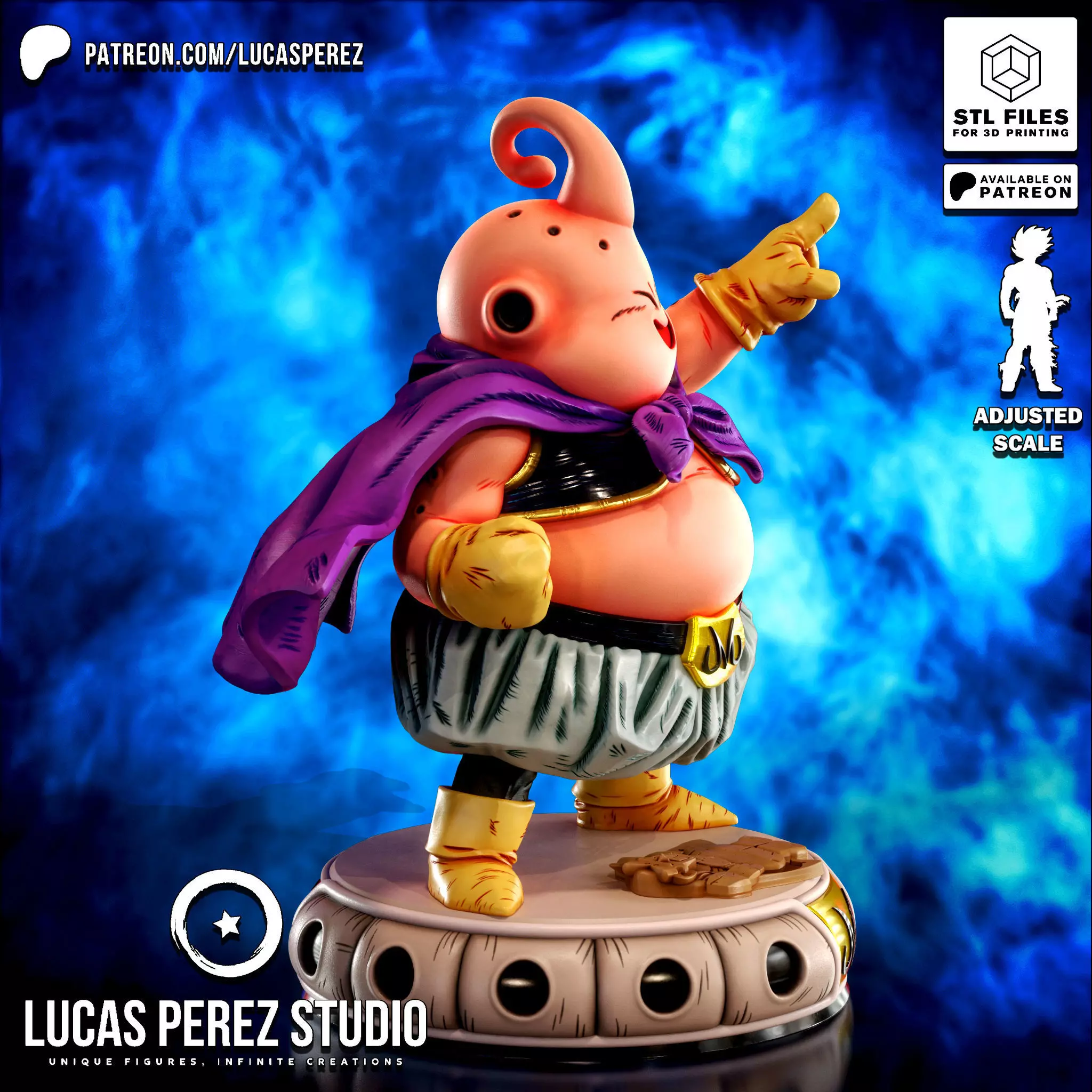 MAJIN BUU CHIBI 3D print model_2