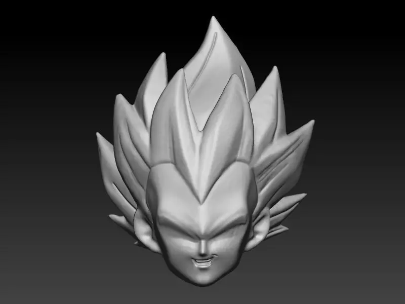 Vegeta ssj blue god 3D print model_3