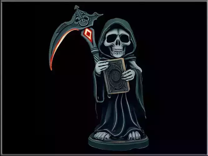 Grim Reaper with Book