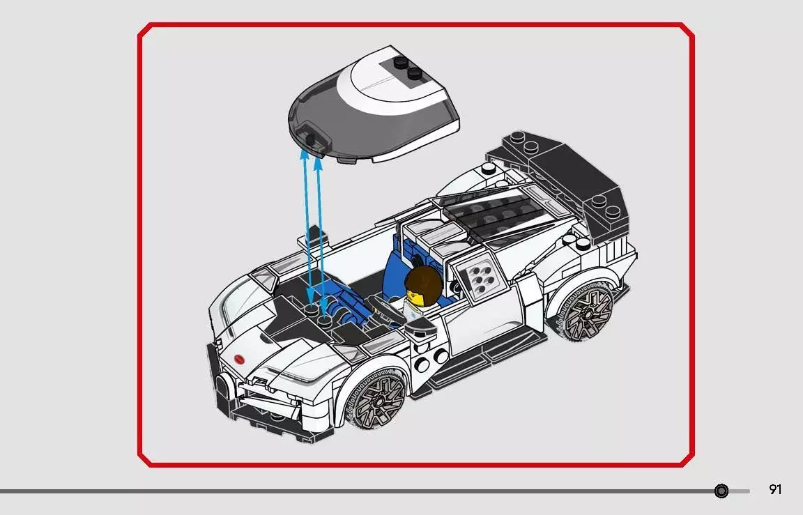 TwindBricks3D - 77240 Bugatti Centodieci Hyper Sports Car 3D print model_90