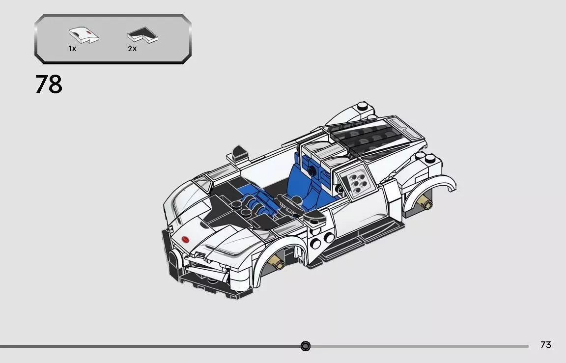 TwindBricks3D - 77240 Bugatti Centodieci Hyper Sports Car 3D print model_72