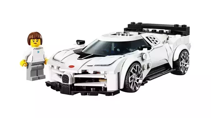 TwindBricks3D - 77240 Bugatti Centodieci Hyper Sports Car