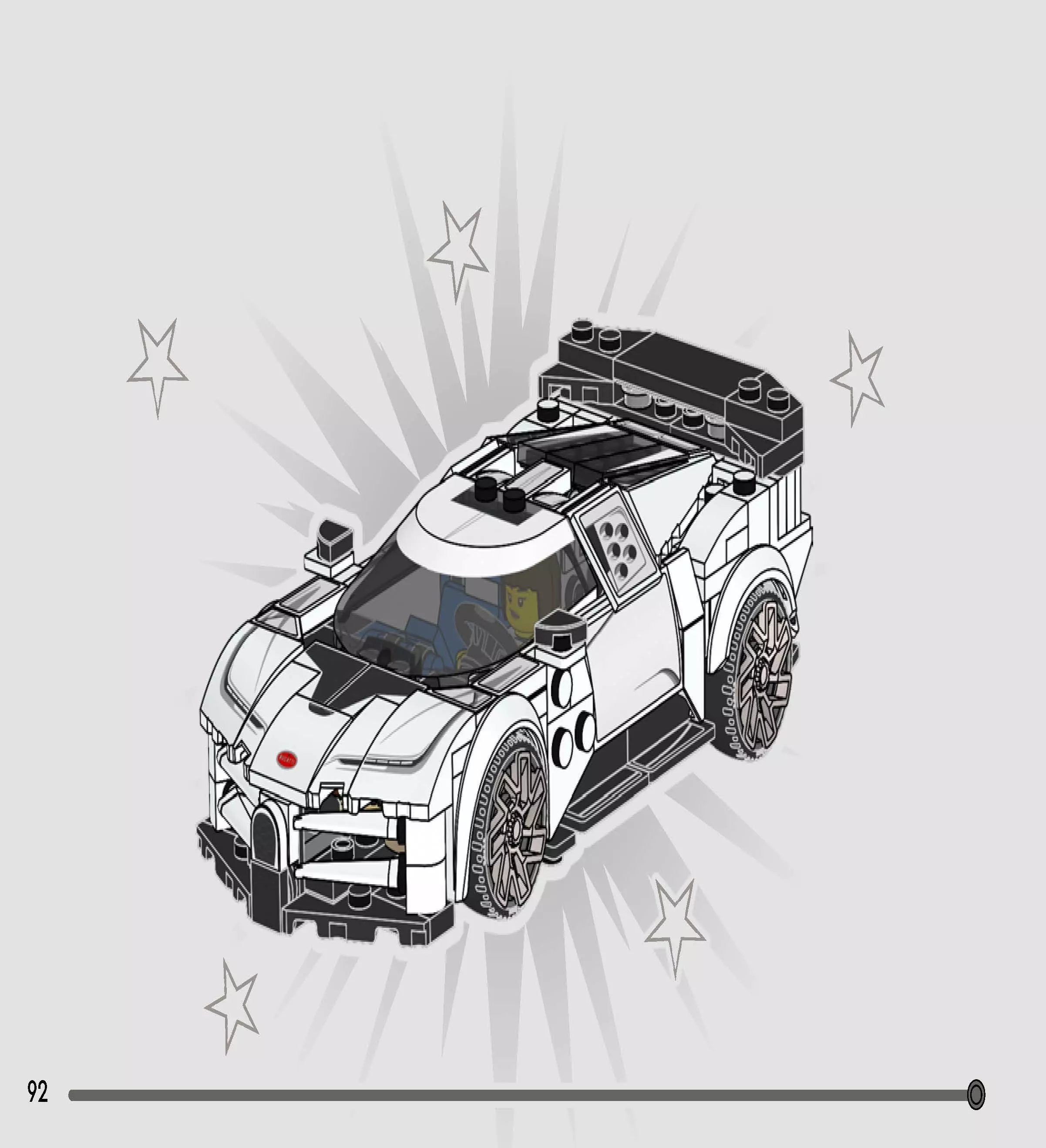 TwindBricks3D - 77240 Bugatti Centodieci Hyper Sports Car 3D print model_91