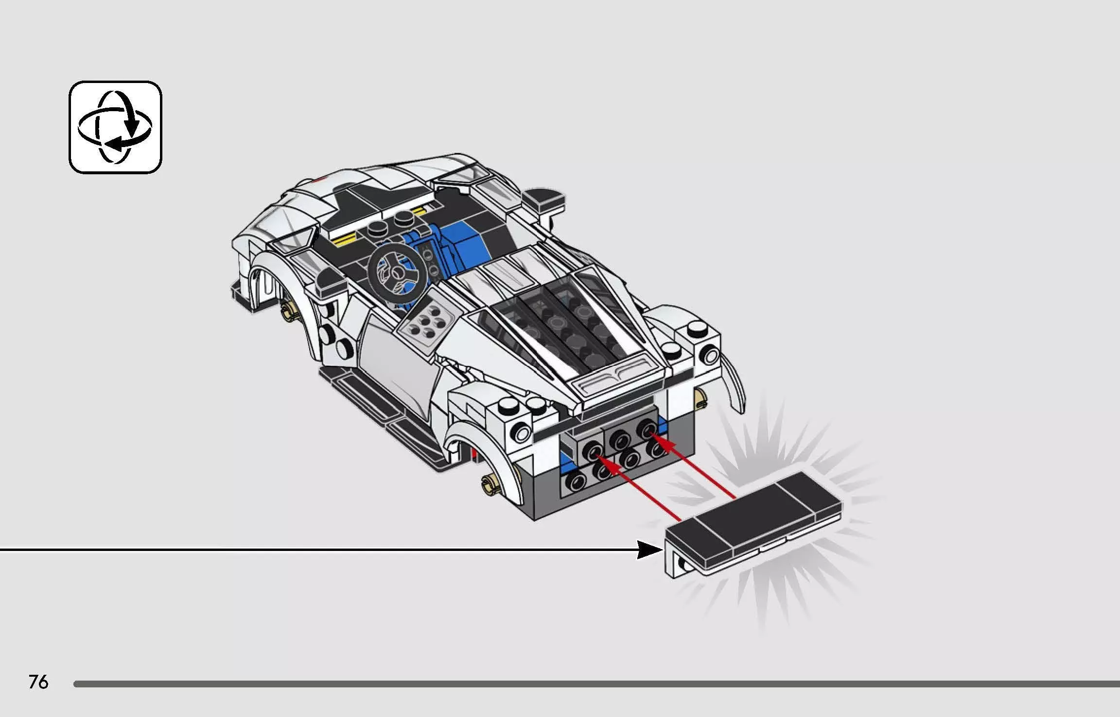 TwindBricks3D - 77240 Bugatti Centodieci Hyper Sports Car 3D print model_75