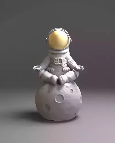 Astronaut on the Moon Sculpture Printable