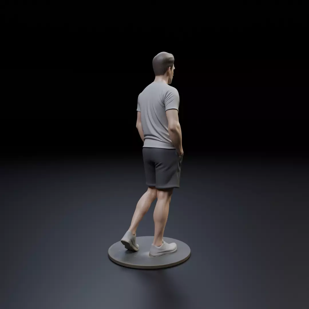 male model man 3D print model_13