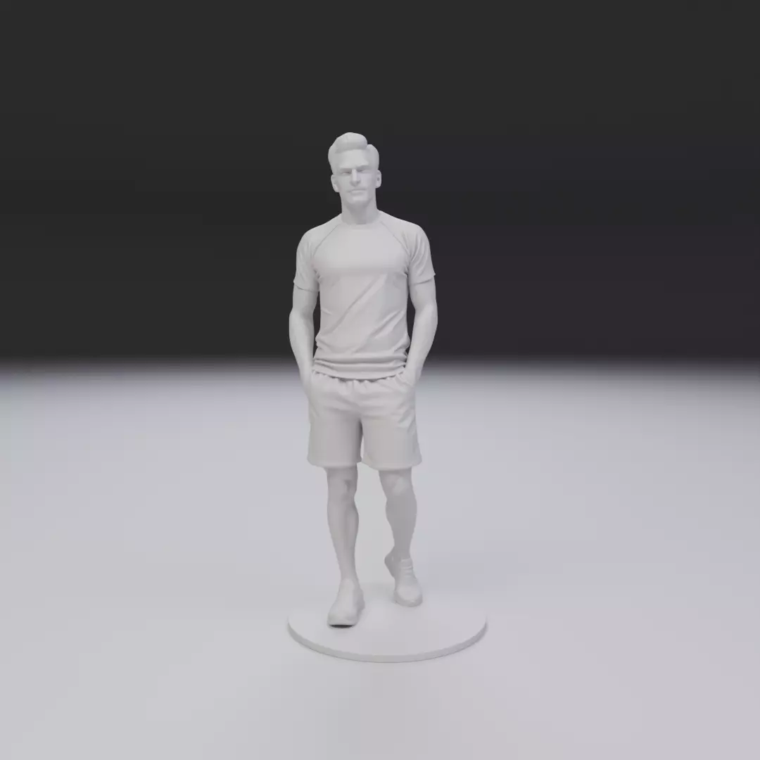 male model man 3D print model_16