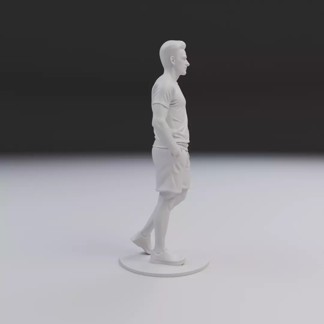 male model man 3D print model_2