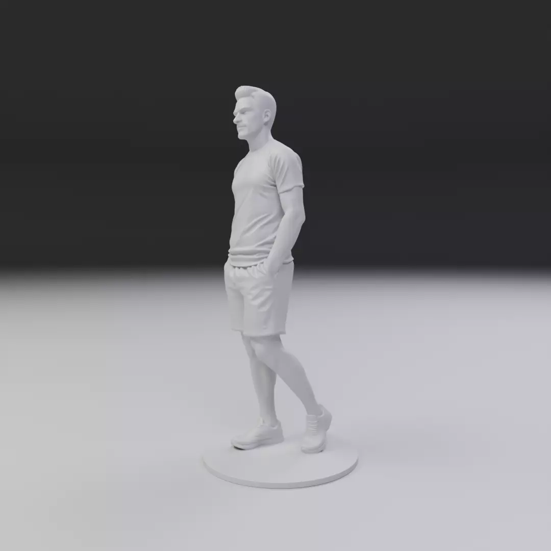 male model man 3D print model_10