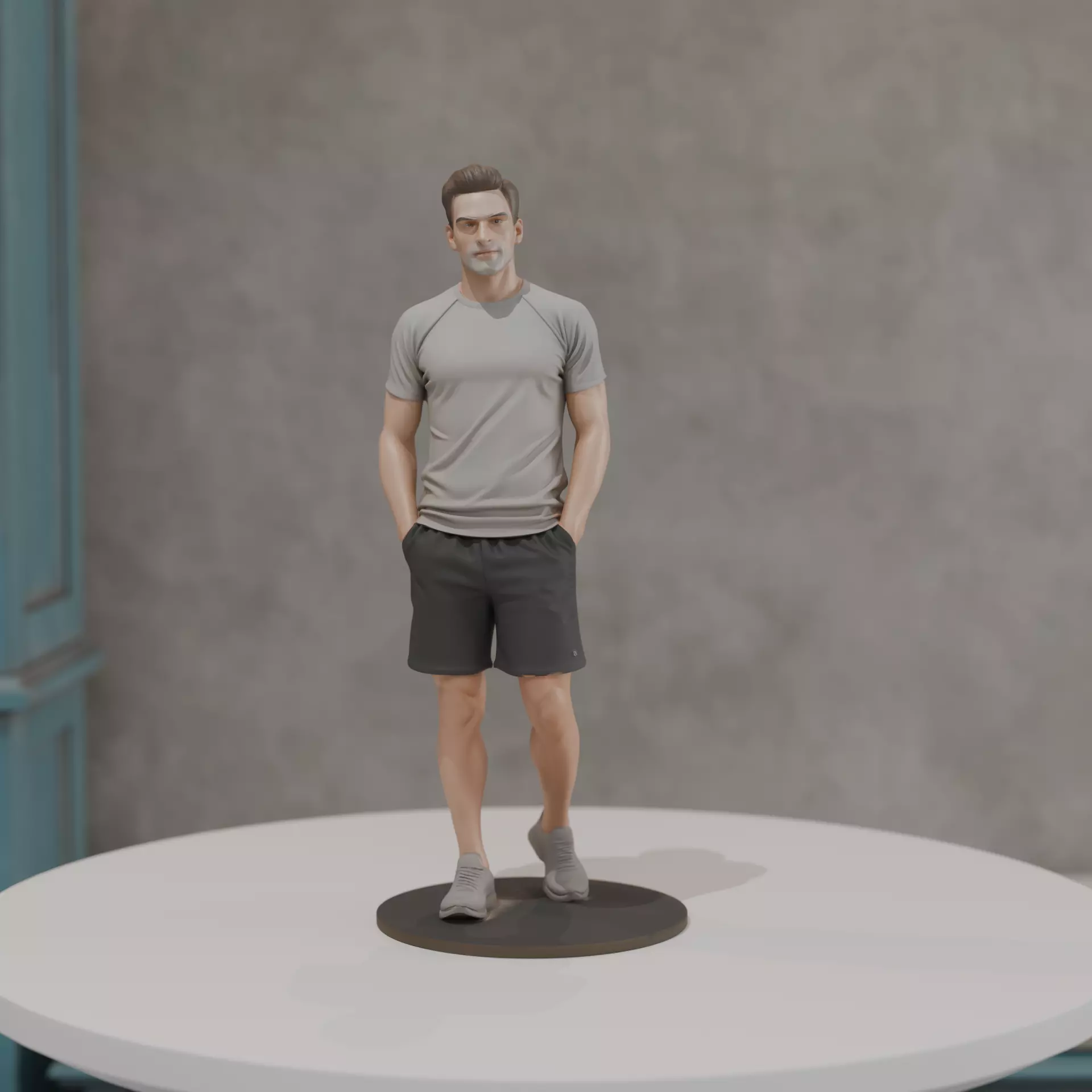 male model man 3D print model_0