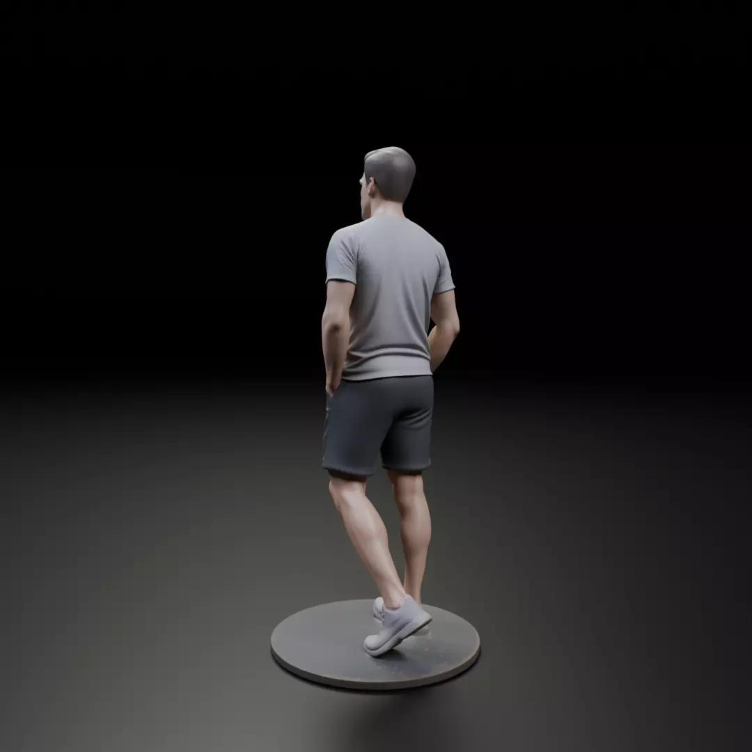 male model man 3D print model_7