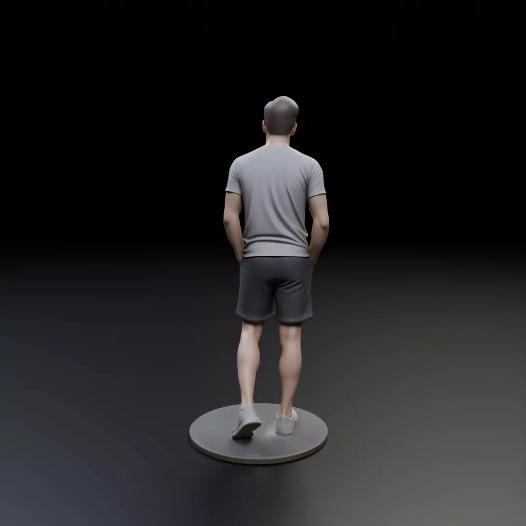 male model man 3D print model_5