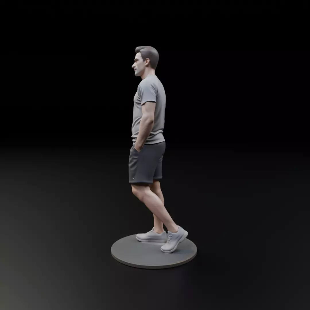 male model man 3D print model_3