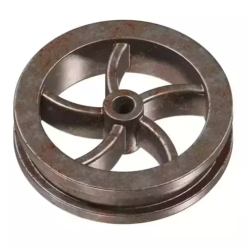 Rusty Steel Flywheel