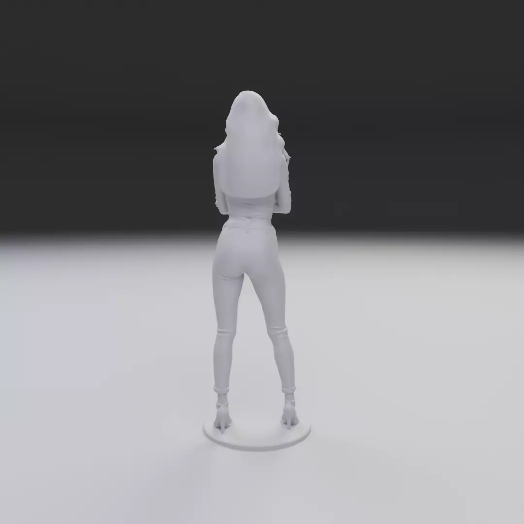 pin up  model woman 3D print model_5