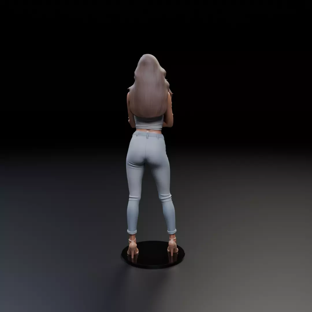 pin up  model woman 3D print model_6