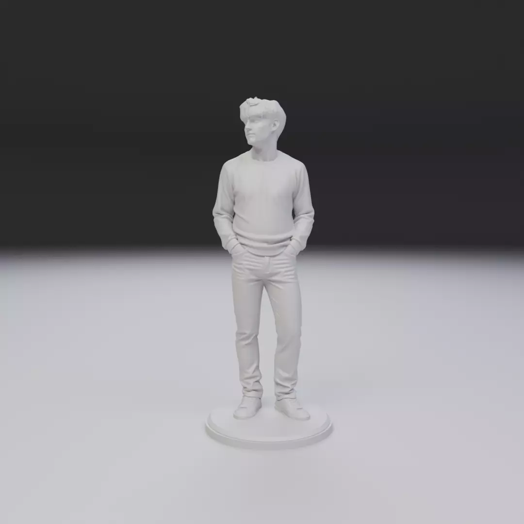 Model man 3D print model_8