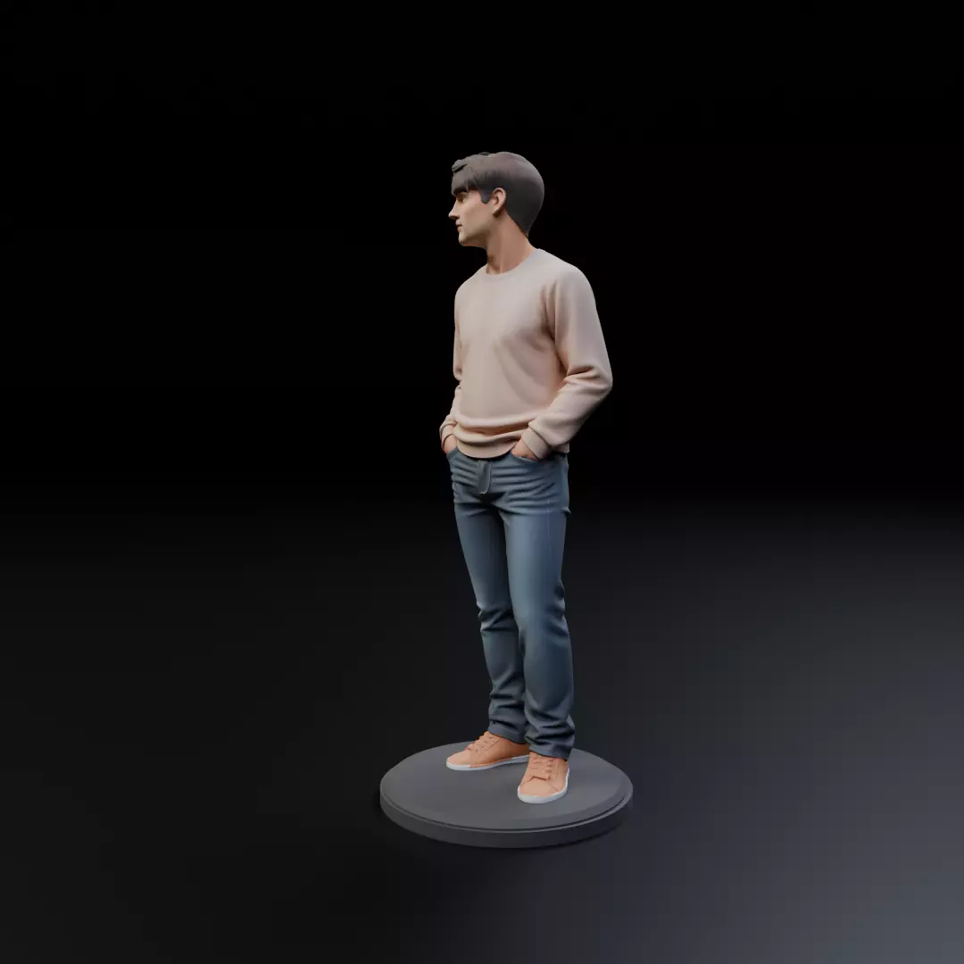 Model man 3D print model_13