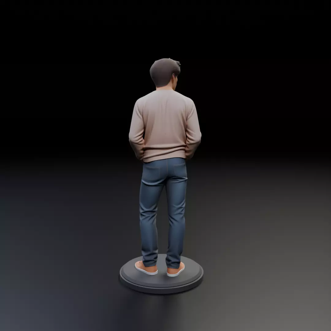 Model man 3D print model_11