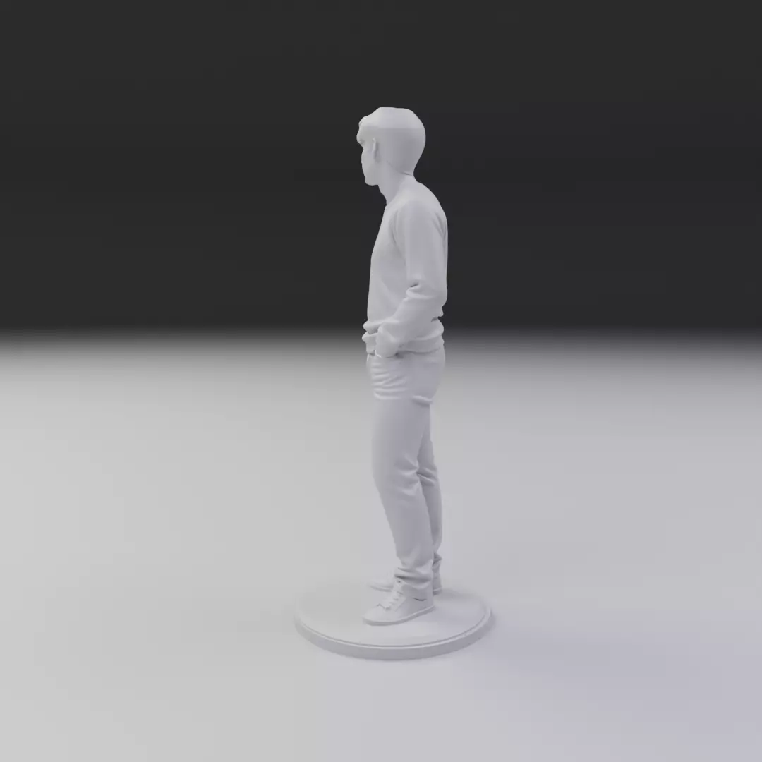 Model man 3D print model_2
