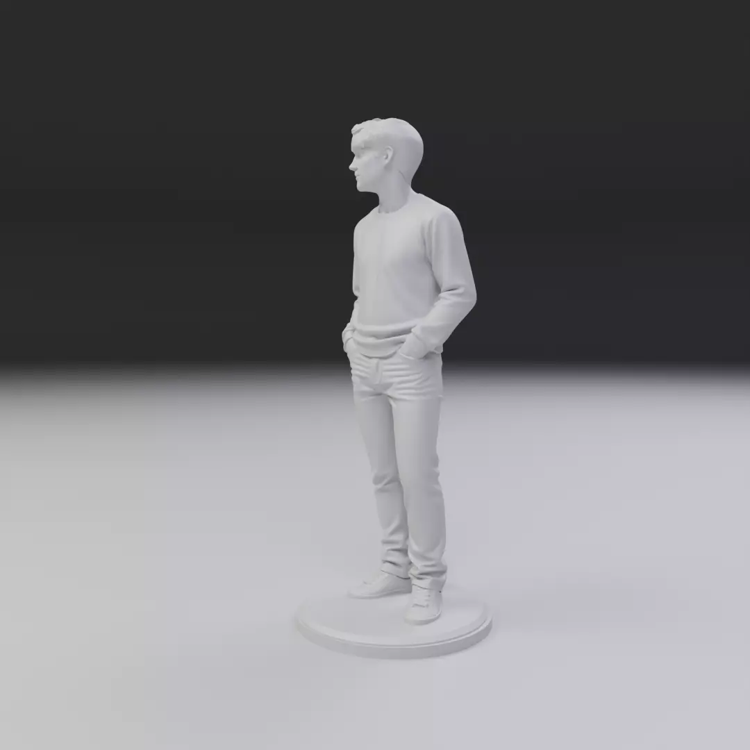 Model man 3D print model_5