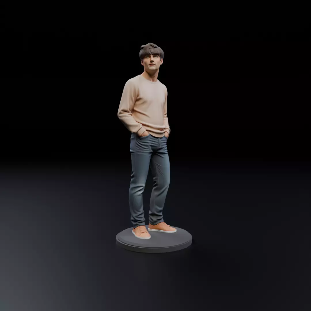 Model man 3D print model_14