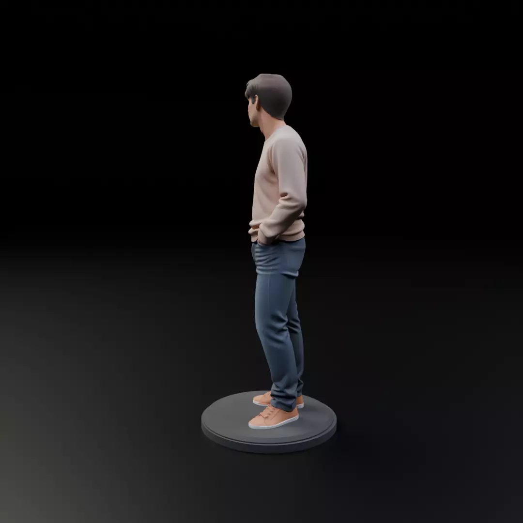 Model man 3D print model_10