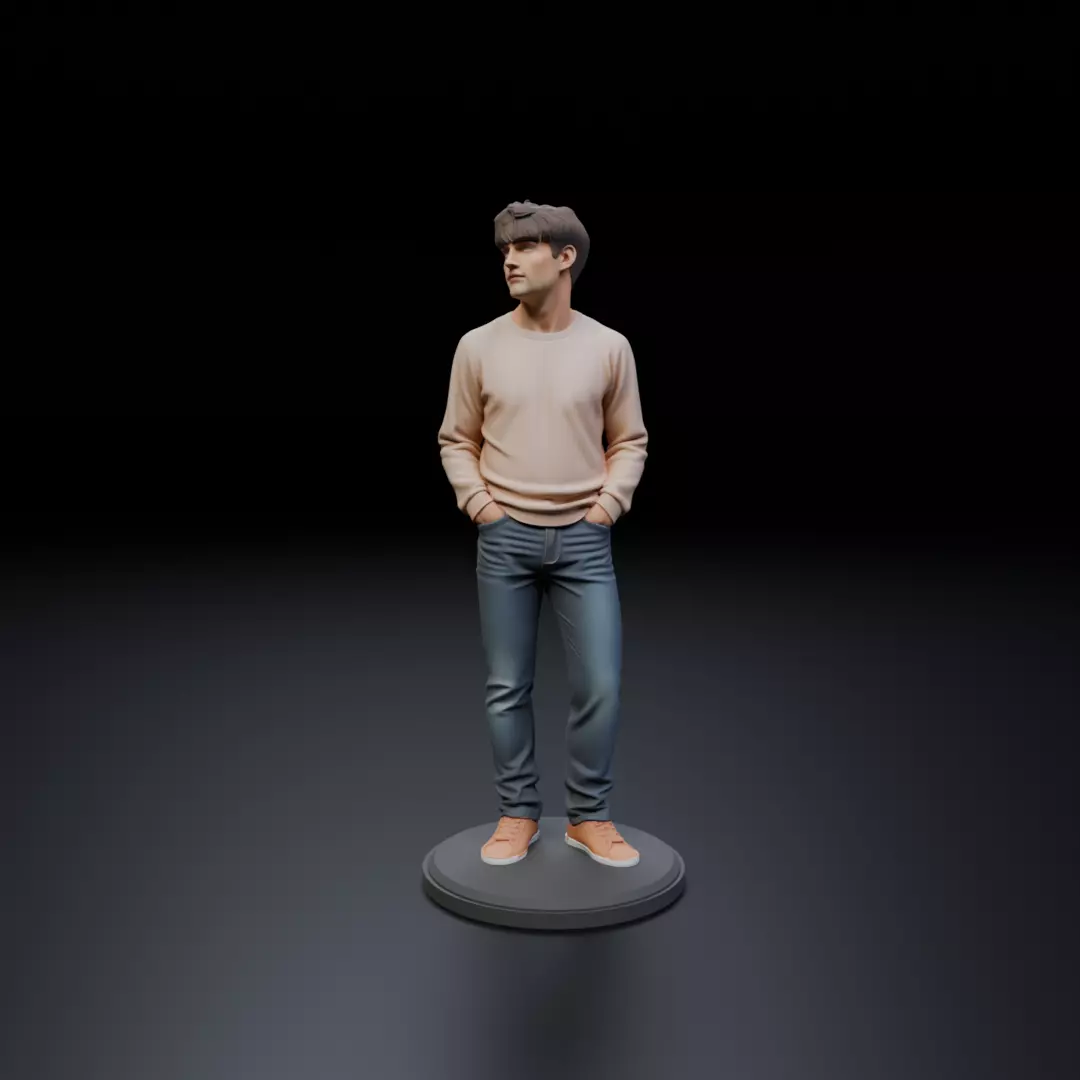 Model man 3D print model_16