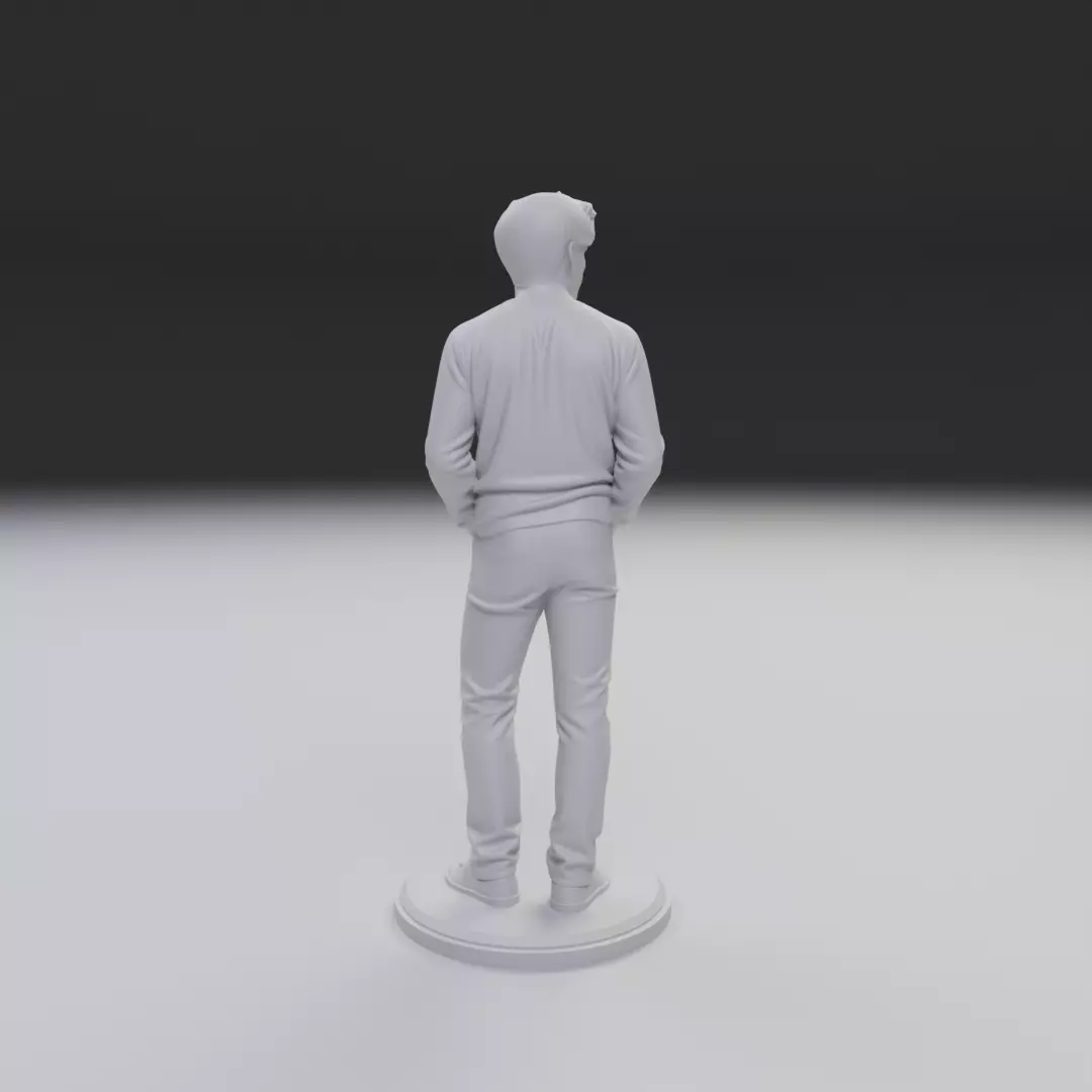 Model man 3D print model_3